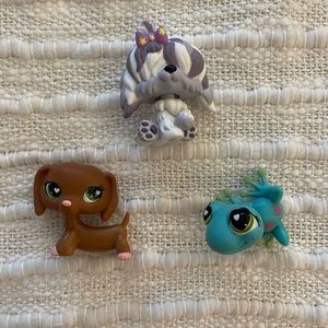 Littlest Pet Shop Bundle | Two dogs and frog
